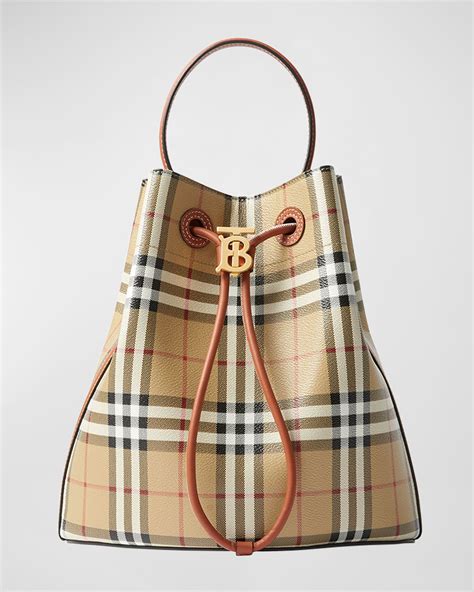 burberry bucket bag green|Burberry drawstring bucket bag.